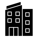 Building black filled icon
