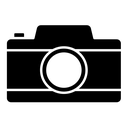 Camera black filled icon