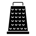 Cheese grater black filled icon
