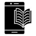 Ebook black filled icon
