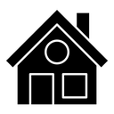 Home black filled icon