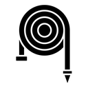 Hose black filled icon