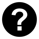 Interrogation black filled icon