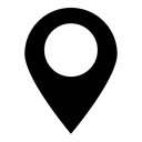 Map marker 2 black filled icon