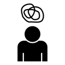 Mental disorder black filled icon