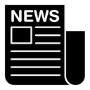 News black filled icon