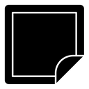 Nicotine patch black filled icon
