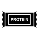 Protein bar black filled icon