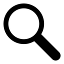 Search black filled icon