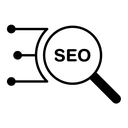 SEO black filled icon