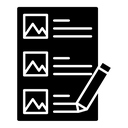 Storyboard black filled icon