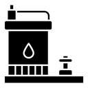 Sump pump black filled icon