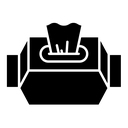 Wipes pack black filled icon