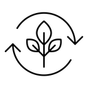 Alternative energy black outline icon