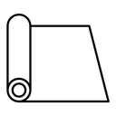 Aluminum foil black outline icon