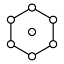 Antioxidant black outline icon