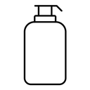 Body Soap black outline icon