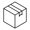 Boxes black outline icon