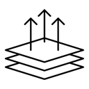 Breathable black outline icon