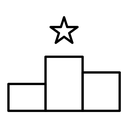 Competition black outline icon