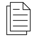 Documents black outline icon