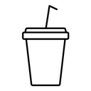 Drink black outline icon