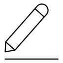 Edit text black outline icon