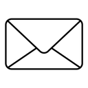 Email black outline icon