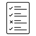 Guidelines black outline icon