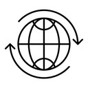 Import export black outline icon