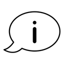 Information black outline icon