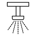Irrigation black outline icon