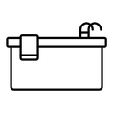 Jacuzzi black outline icon