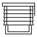 Jalousie black outline icon