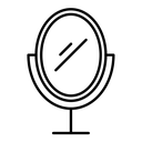 Mirror black outline icon