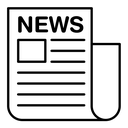 News black outline icon