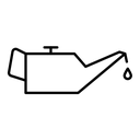 Oil can black outline icon