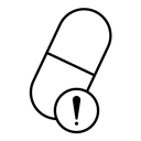 Overdose black outline icon