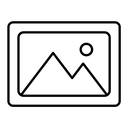 Photo black outline icon