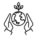 Save environment black outline icon