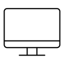 Screen black outline icon