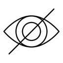 Sensitive content black outline icon
