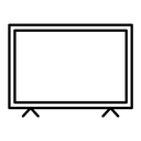 Smart Television black outline icon