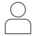 User black outline icon