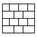Wall black outline icon
