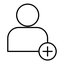 Add a new user icon