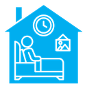 Accomodation color filled icon