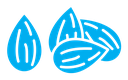 Almond color filled icon