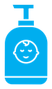 Baby shampoo color filled icon