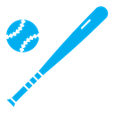 Baseball color filled icon